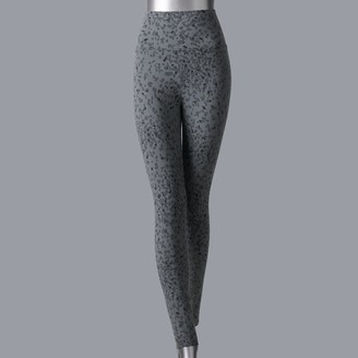 women's simply vera vera wang cuffed denim capri leggings