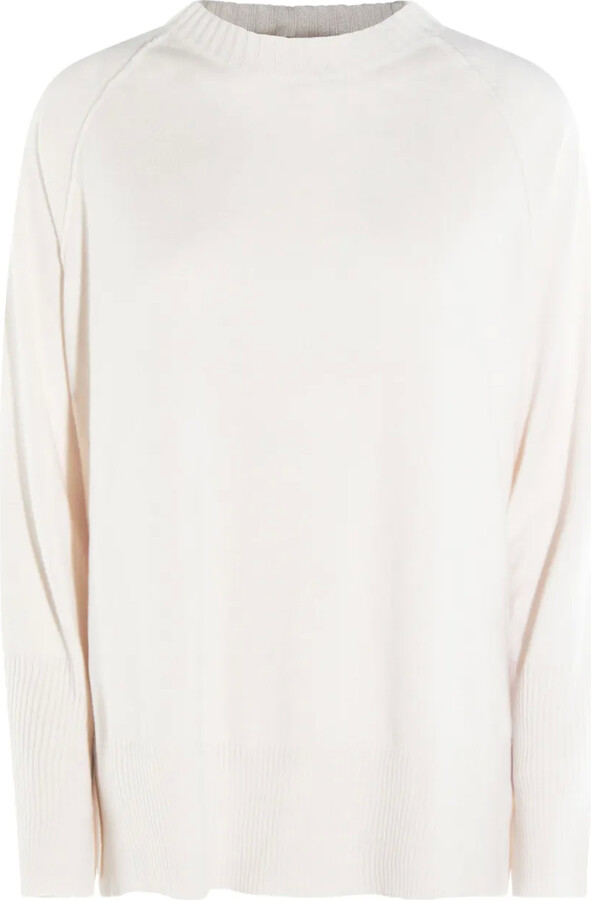 Antonelli Raglan-Sleeve Ribbed-Cuff Sweater