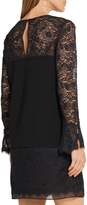 Thumbnail for your product : Diane von Furstenberg Lavana Silk Chiffon-trimmed Lace And Crepe Mini Dress