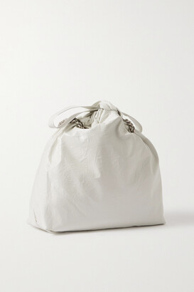 Balenciaga Crinkled-leather Shoulder Bag - White