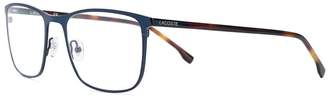 Lacoste tortoiseshell square frame glasses