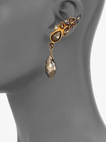Thumbnail for your product : Alexis Bittar Elements Pheonix Pyrite & Crystal Angled Navette Drop Earrings