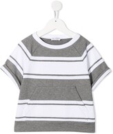 Thumbnail for your product : BRUNELLO CUCINELLI KIDS stripe print T-shirt