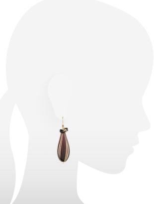 Murano House of Old Venice - Oval Gold Foil Drop Earrings
