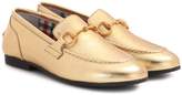 Thumbnail for your product : Jordaan metallic leather loafers