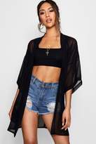 Thumbnail for your product : boohoo Chiffon Belted Kimono