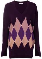 Thumbnail for your product : Ballantyne cashmere argyle print sweater