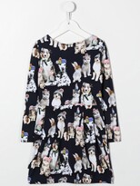 Thumbnail for your product : Molo All-Over Dog-Print Dress
