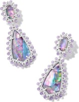 Thumbnail for your product : Kendra Scott Beaded Camry Silver Statement Earrings in Pastel Mix
