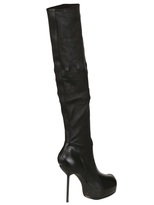 Thumbnail for your product : Rick Owens 120mm Stretch Calfskin Boots