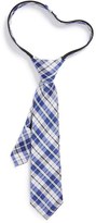 Thumbnail for your product : Nordstrom 'Americana Summer' Plaid Silk Zipper Tie (Little Boys)