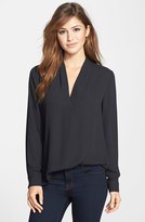 Thumbnail for your product : Vince Camuto Pleat V-Neck Blouse