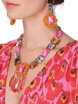 Thumbnail for your product : Carolina Herrera V-Neck Floral Silk Maxi Dress