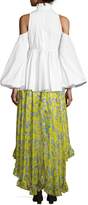 Thumbnail for your product : Caroline Constas Adelle Layered Ruffle High-Low Skirt, Yellow