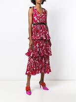 Thumbnail for your product : Self-Portrait tiered floral print dress