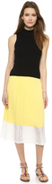 Thumbnail for your product : WAYF Pleated Midi Skirt