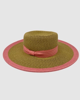 Women's Neutrals Hats - Jacaru 1830 Ribbon Detail Hat