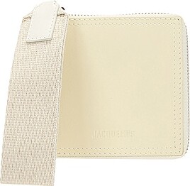 Jacquemus Le Carre Rond in Cream - ShopStyle Wallets & Card Holders 