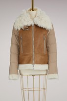 Thumbnail for your product : Moncler Kilia jacket with shearling collar