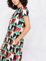 Thumbnail for your product : La DoubleJ Farfalle Rosso-print silk mini dress