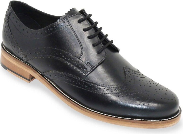 Brogue Shoes Mens Black Shoes Wide Fit Mens Wide Fit Gatsby Brogue
