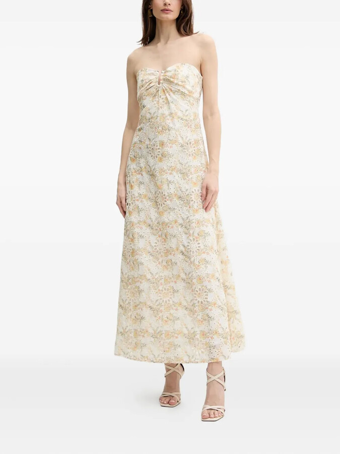Bardot Floral Eyelet Maxi Dress