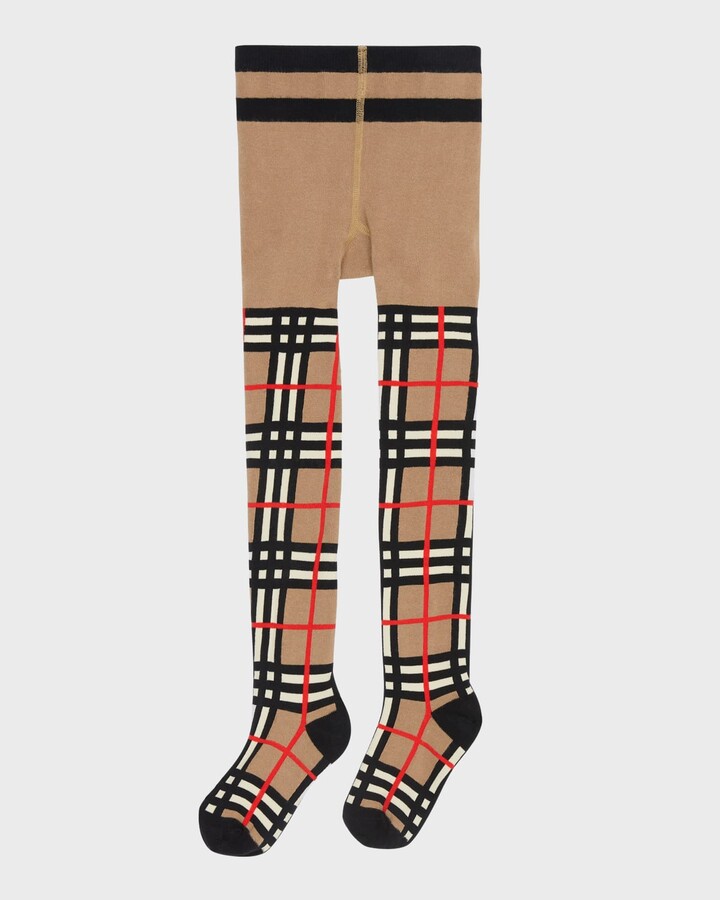 Burberry Girl's Vintage Check Tights, Size 3-10 - ShopStyle