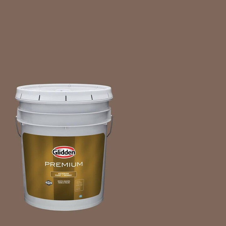 Glidden Premium 5 gal. PPG1076-6 Warrior Semi-Gloss Exterior Latex Paint