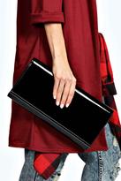 Thumbnail for your product : boohoo Jasmine Patent Clutch Bag