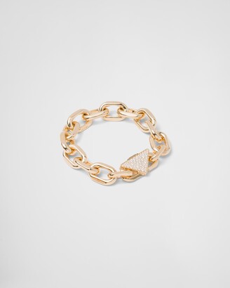Prada Eternal Gold chain bracelet in yellow gold with diamonds