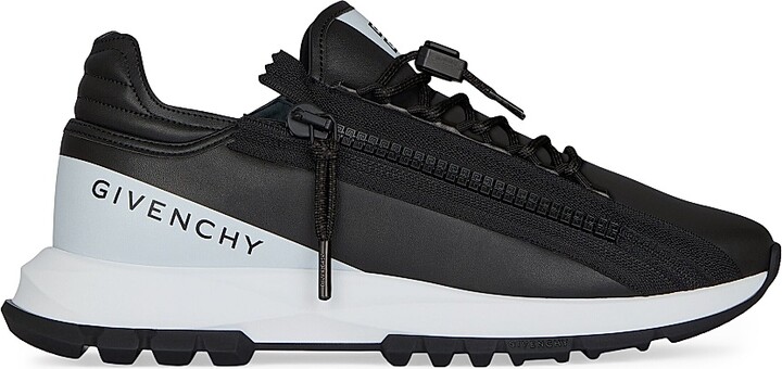 Givenchy Men's Spectre Runner Sneakers in Synthetic Leather - Black White - Size 6