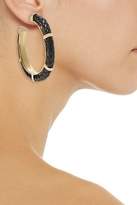 Thumbnail for your product : Noir Serpentine Gold-Tone And Leather Earrings