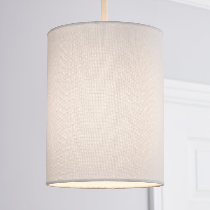 Dunelm Sara 20cm Cylinder Shade White ShopStyle