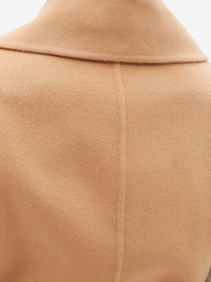 Burberry Sleeveless Belted Cashmere Trench Coat - Camel