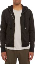 Thumbnail for your product : Barneys New York Flecked Zip-Up Hoodie-Black