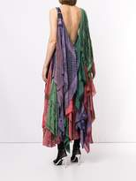 Thumbnail for your product : Marine Serre patchwork scarf maxi dress