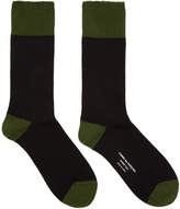 Thumbnail for your product : Comme des Garcons Homme Plus Black and Green Jersey Socks