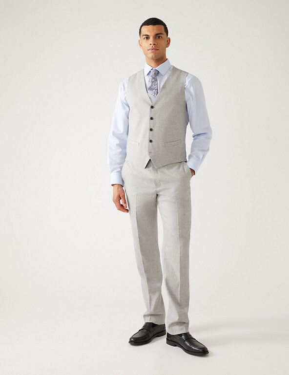 Italian Linen Miracle™ Waistcoat ShopStyle Suits