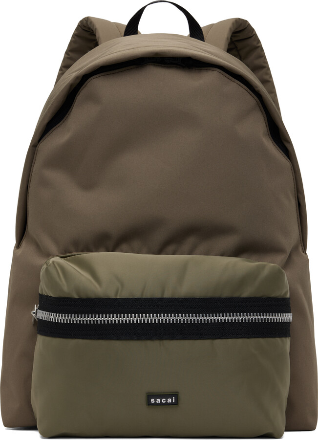 sacai Taupe Pocket Backpack