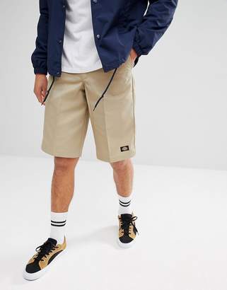 Dickies 13 inch multi pocket work shorts in stone