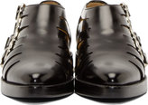 Thumbnail for your product : Toga Pulla Black Leather Cut-Out Buckled Shoe
