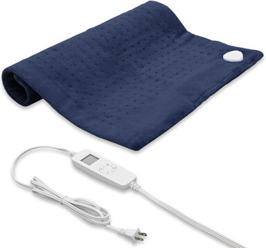 MoNiBloom Electric Throw Blanket 20" x 24", Flannel Heated Blanket with 6 Heating Levels, Machine Washable