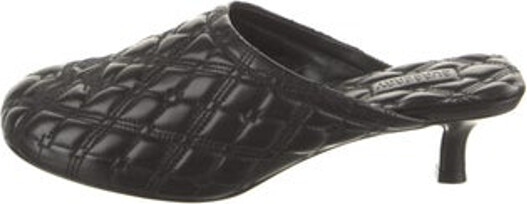 Burberry Leather Mules Black Round-Toes Includes Dust Bag Unfortunately, due to restrictions, this item may not be eligible for shipping in all areas.