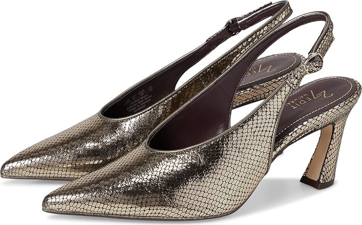 Naturalizer 27 Edit Elaine Women's Shoes Pewter Snake Print