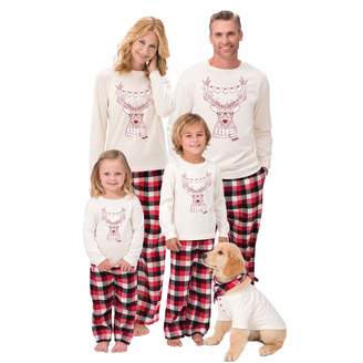 Best for all Family Matching Christmas Plaid Pajama Set Nightwear Homewear Sleepwear