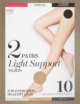 Marks and Spencer 2 Pair Pack 10 Denier Tights