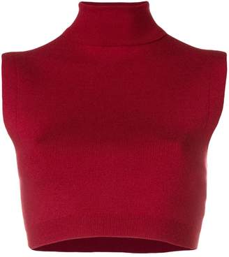 Chloé roll neck cropped top