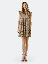 Thumbnail for your product : ENGLISH FACTORY Dotted Babydoll Mini Dress