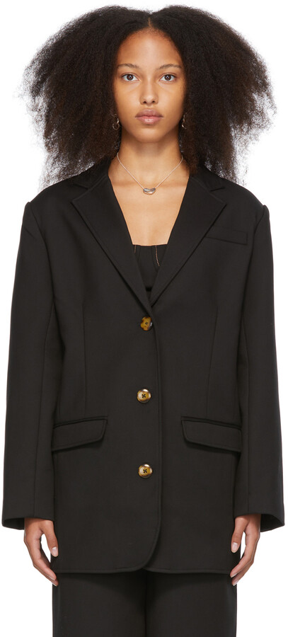 black chiffon jacket