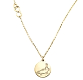 Thumbnail for your product : SCOSHA Capricorn 14K Diamond Astrology Necklace